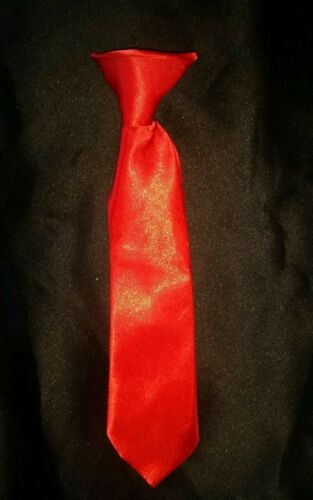toddler tie, red clip on tie, youth Red Church attire, formal