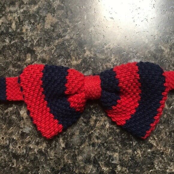 MUD PIE Adjustable Boys Bow Tie Navy / Red NEW
