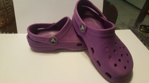 Crocs Toddler Childrens Clogs Shoes Size 12 / 13 Purple #1 N