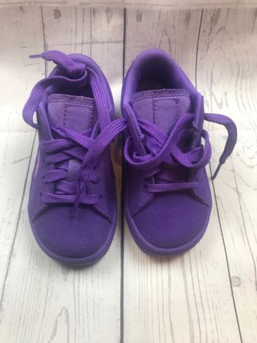Puma Kinder Fit Toddler Shoes Sneakers Purple Size 8C