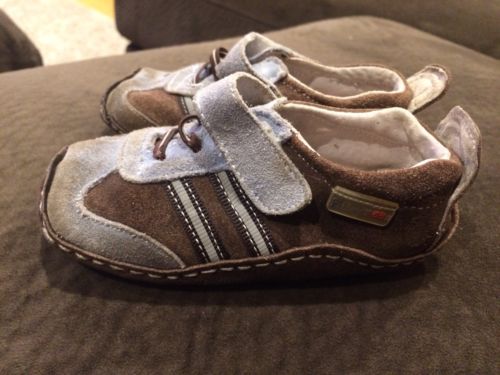 Riley Roos brown Blue leather Baby Boy size 18 - 24 months Shoes