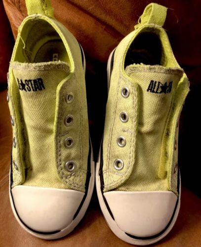 Converse Toddler Boy Neon Allstar Sneaker Size 9