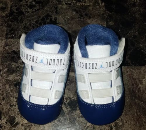 Nike Air Jordan 11 RETRO Baby Crib Toddler Soft Bottom Infant Size 2c Shoes