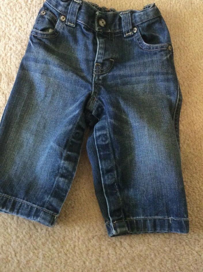 INFANT BABY BOYS GAP 1969 BLUE DENIM JEANS PANTS SIZE 12-18 Months