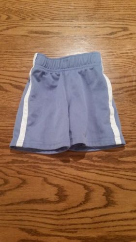 Gymboree toddler boys 12-18 month blue white elastic waist summer shorts