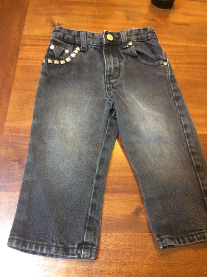 Boys pants Jeans Hurley surfer punk with studs 18 months 12-18 months dark wash