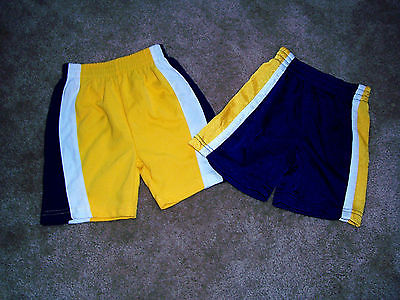 Lot 2 Pair Boys ATHLETIC WORKS Athletic Style Shorts Size 12 Months