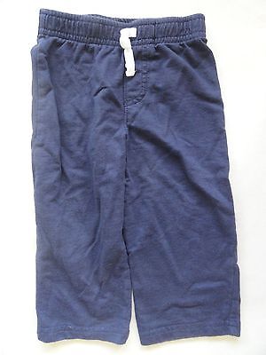 Boys Carter's Navy Blue Cotton Elastic Waist Everyday Long Pants 18M
