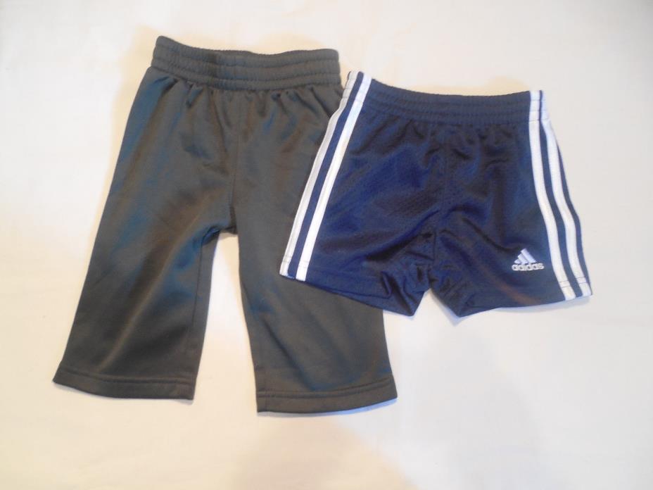 Toddler Boys 6 9 Months Under Armour Adidas Track Pants Shorts Lot of 2 Bottoms