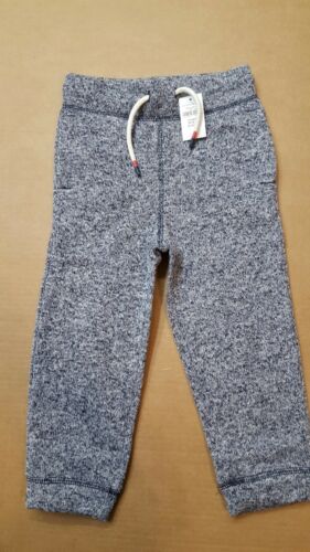 NWT Baby Gap Toddler Boy Pull-On Pants in Fleece 3Y Warm Soft Gray