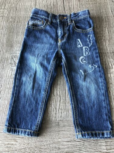 Old Navy Boys Denim Jeans 18-24 Months ABC 123 EUC