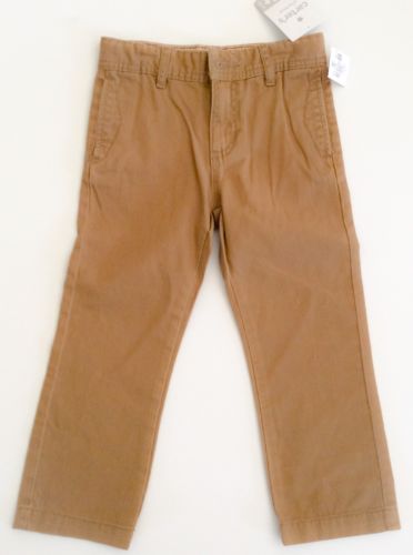 Carter's Playwear pants Size 4t NWT color tan for boys lot of 2  B02-1