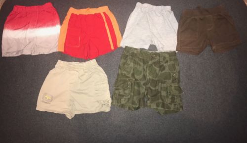 Boys 12 To 18 M Lot Of 6 Shorts One Pair Is Swimtrunks