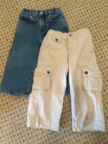 Ralph Lauren Polo 18 24 2T Boys Jeans Pants Lot Cargo Beige Chino