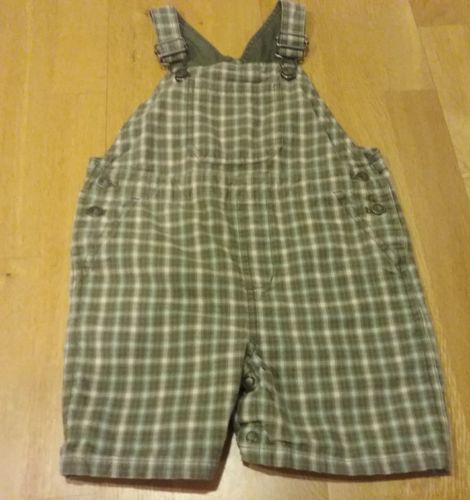 GYMBOREE TODDLER BOYS CLOTHES PLAID SHORTALLS BIB OVERALL 3T OUTFIT