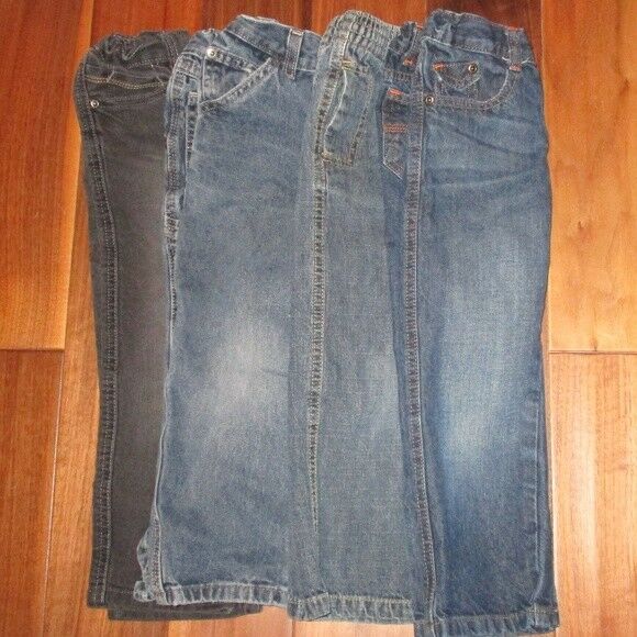 4T Toddler Jeans 4pairs Wrangler, Sonoma (Bundle 1)