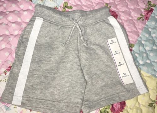 NEW Gray Cat & Jack 2T Boy Summer Soft Shorts