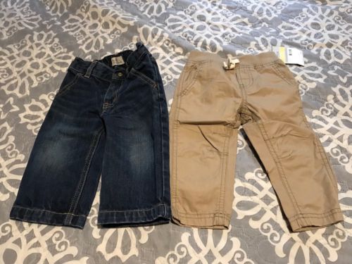 Toddler boy clothes lot Of 2 Pants Size 12-18 Mos. Gap And Carter