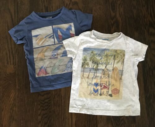 Lot of 2 Mayoral baby boy surf print t-shirts size 2
