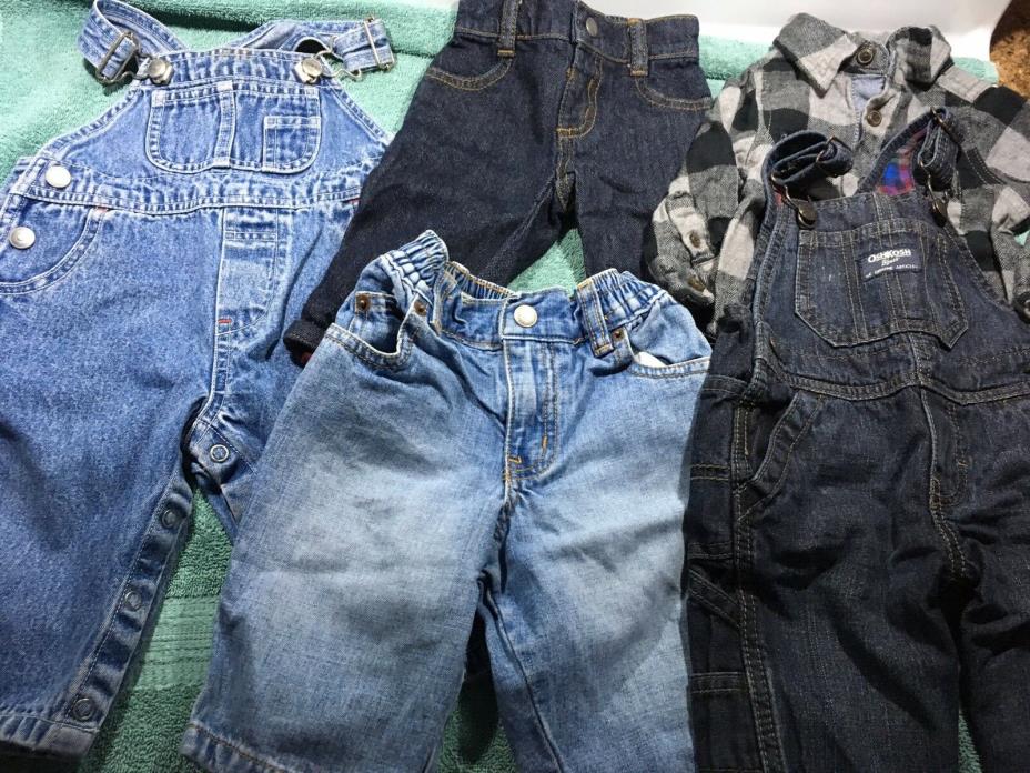 Lot of 5~Baby Boy 3-6 Months~Baby Gap, Gymboree, OshKosh~Jeans, Overalls~EUC