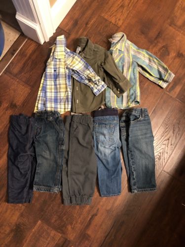 Boys Size 12-18 Month Pants And Shirt Lot