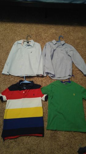 Boy lot size 6 shirts lot, Ralph Lauren polo and nautica, dress shirts