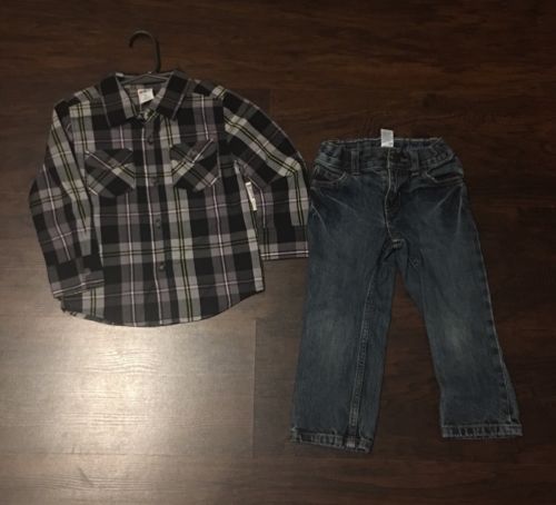 Boys clothing lot Size 2T 3T Healthtex Shirt Carter’s Blue Jeans
