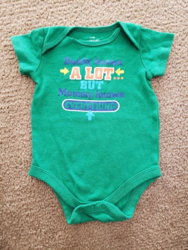 6-9 month boy clothes Funny Saying Body suit  Mommy Knows Everything