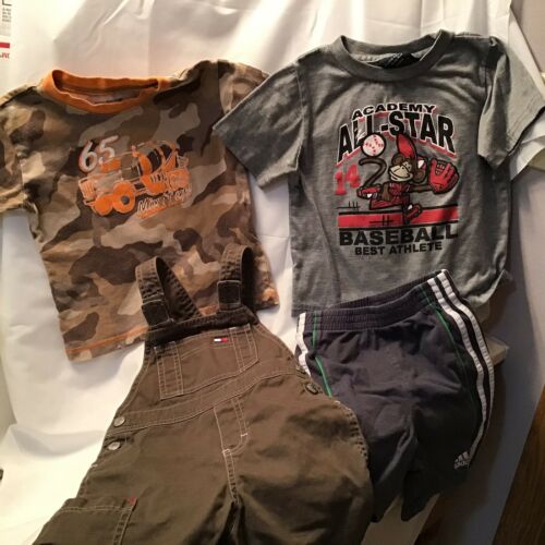 Boys Size 3T Clothes Lot Summer Tommy Hilfiger Adidas All Stars Camo