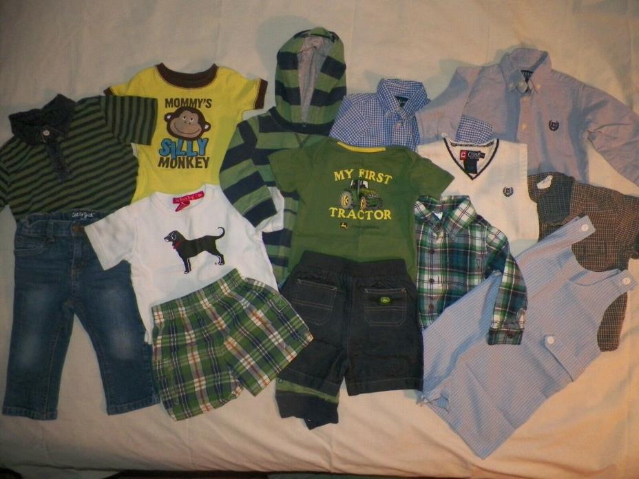 14 Piece Lot Baby Boy Clothes 18 Month Spring Summer John Deere Ralph Lauren +