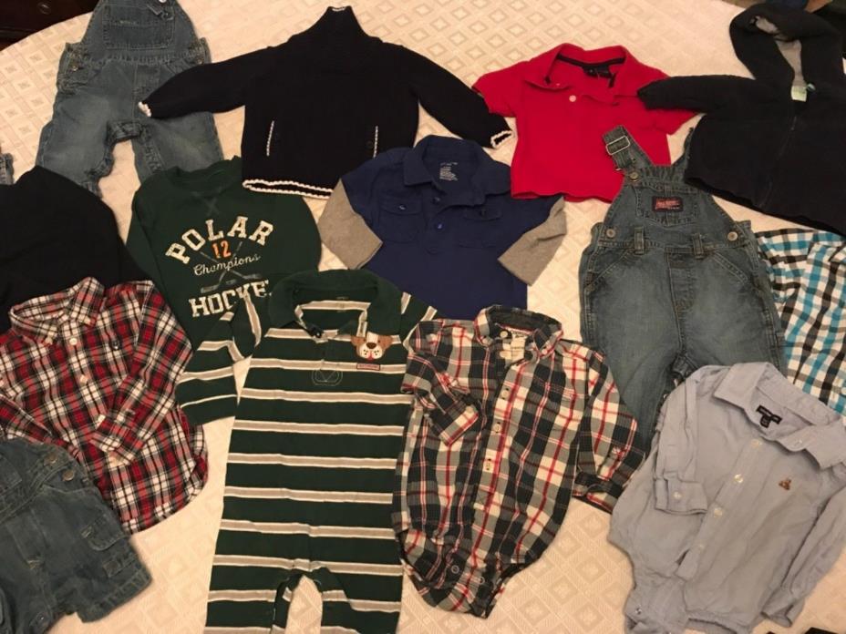 Baby boys mixed clothing lot Sz 3 - 18 M! Gap/Carter’s/Chaps/ Etc! Great Cond!