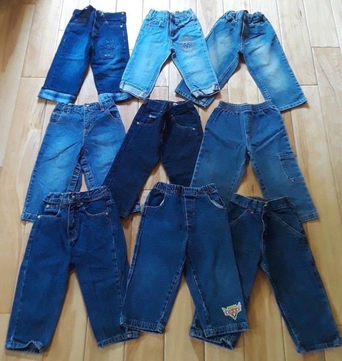 HUGE 28 Pc Baby Boy Clothes Mixed Lot Shorts Shirts Jeans Size 18Mo / 2T