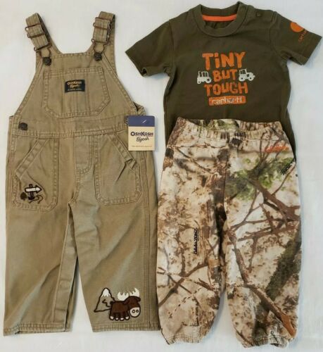 NWT OshKosh Overalls 12 Month And 12/18 Month Cabelas Carhartt EUC 12/18 Month