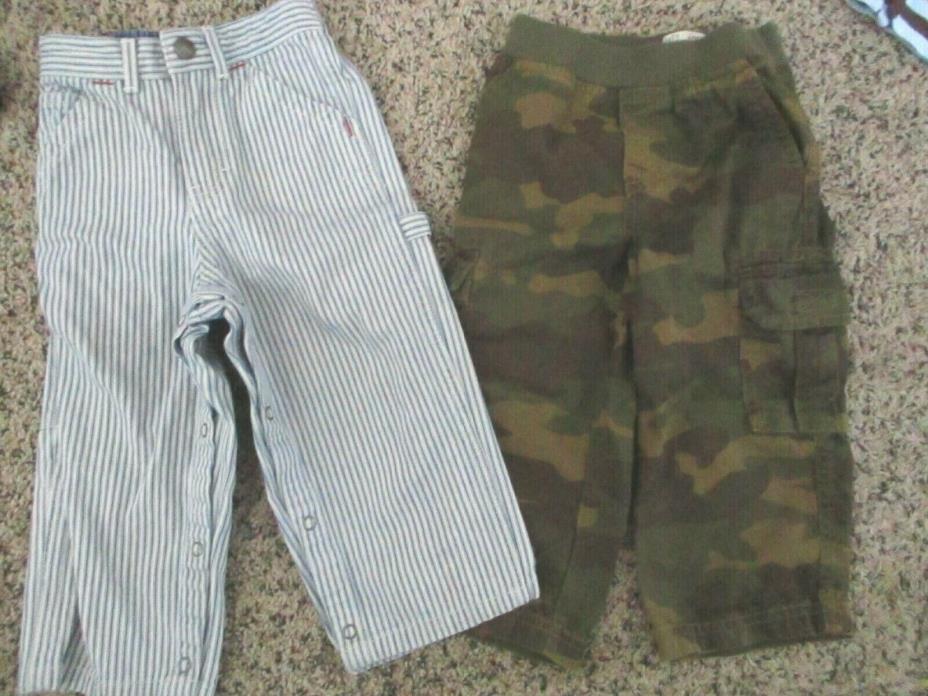 Baby Boy  Lot of 2 -18-24month PANTS Excellent Condition CAMO &  Tom Hilfiger