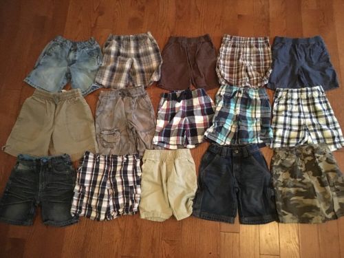 15 Piece Boys Shorts Lot Size 4T 4 Mission Bay, Bugle Boy, Circo And More