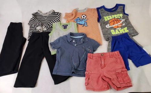 Circo Cherokee Baby Connection 10 Pc Clothing Lot 18-24 Short T-Shirt Rompers