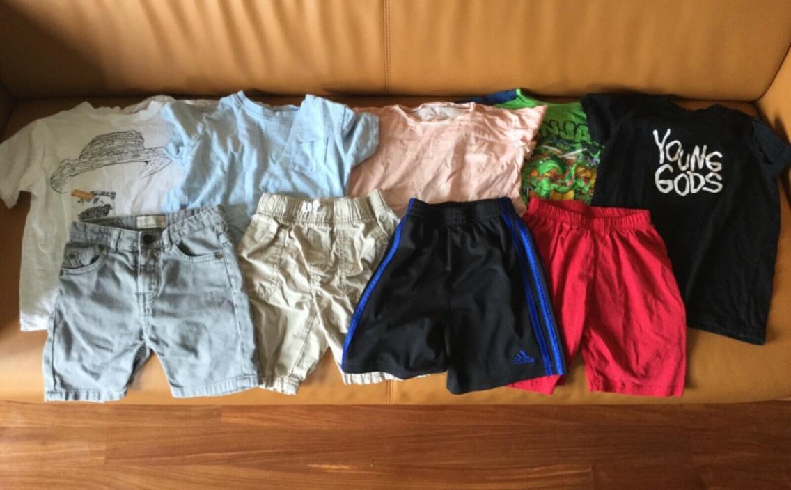 Boys Zara Janie & Jack Adidas Shirt Shorts Lot Size 4 4T Toddler 9 pcs