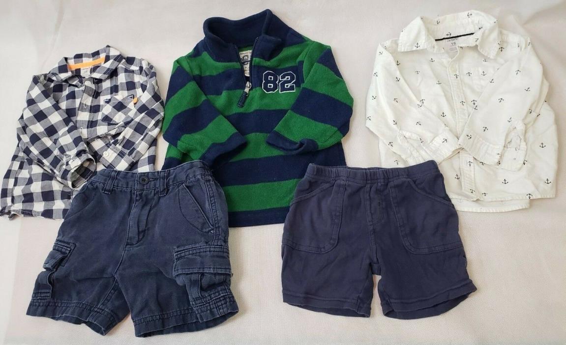 Boy Carter's Children's Place 18 Month 5 pc Lot Sweater Button Down Shirt Short