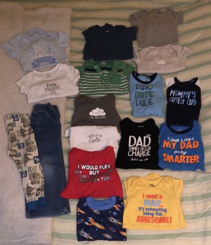 24 Month Boy Clothes Lot Graphic One Pieces