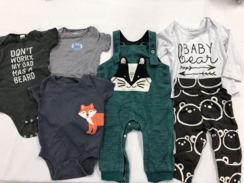 LOT OF INFANT/BABY BOY CLOTHES - CAT & JACK/CARTERS