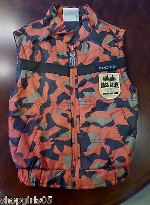 Bass Creek Outfitters Boys Camo Vest - Size 18 Months