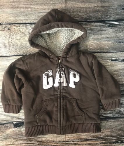 Boys Gap Hoodie Sweatshirt Sz Toddler 2 Years Brown