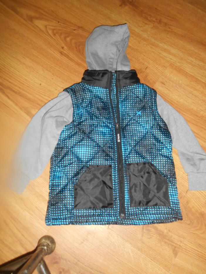 New Hurley little boys zipper front vest hoodie jacket coat 3T $64.99