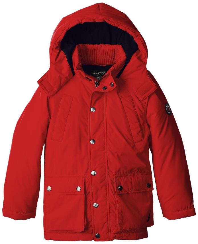 NAUTICA Little Snorkel Red Hooded Water Resistant Winter Jacket -  NWT Boys 2T