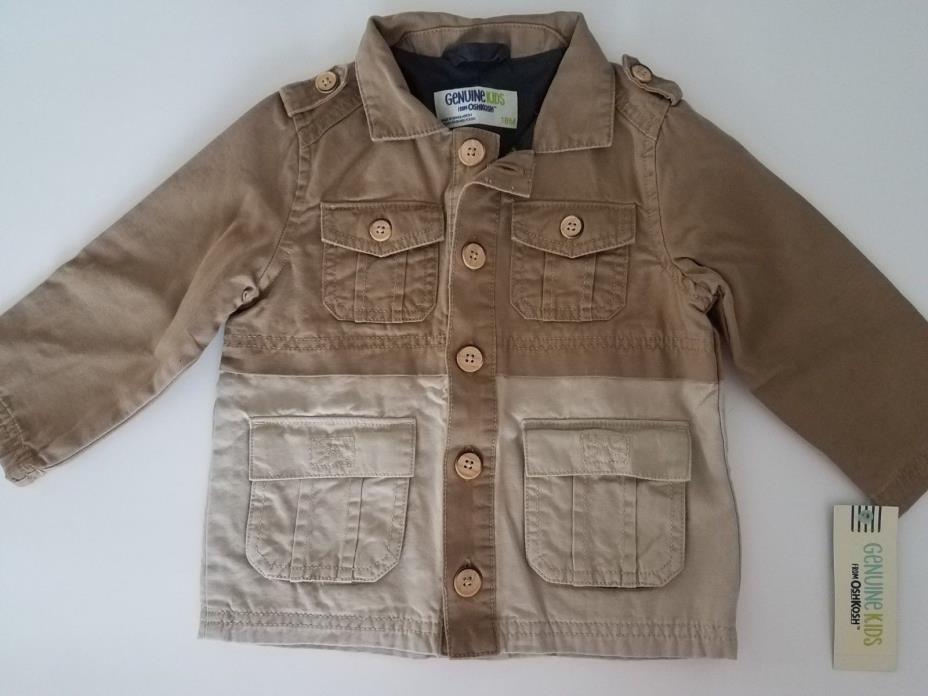 Genuine Kids from OshKosh Boys jacket button front Size 18M NWT