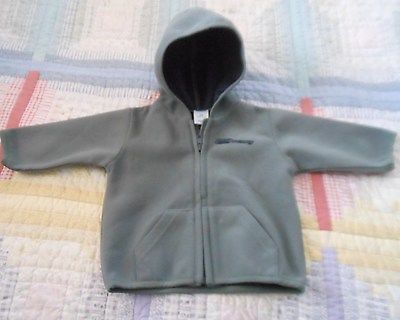 Old Navy Gray Hooded Jacket 0-6 Months
