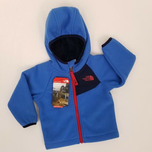 North Face Infant Coat Jacket Blue 0 - 3 Months Boys Fleece Chimborazo Hoodie