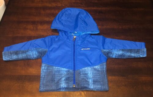 Toddler Columbia New Rain And Stain Resistant Jacket Hoodie 3-6 Months