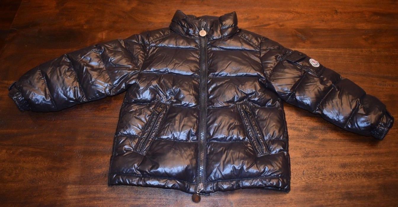 MONCLER Kids Size 3 Certified Down Black Puffer Coat~Authentic