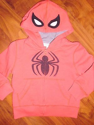 12 18 M BABY GAP Red Hooded SPIDER MAN Sweat Jacket Toddler Hoodie Boy New NWT